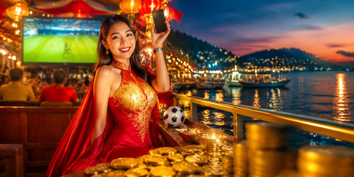 Không khí chợ đêm Phú Quốc với người hâm mộ theo dõi cá cược bóng đá qua điện thoại